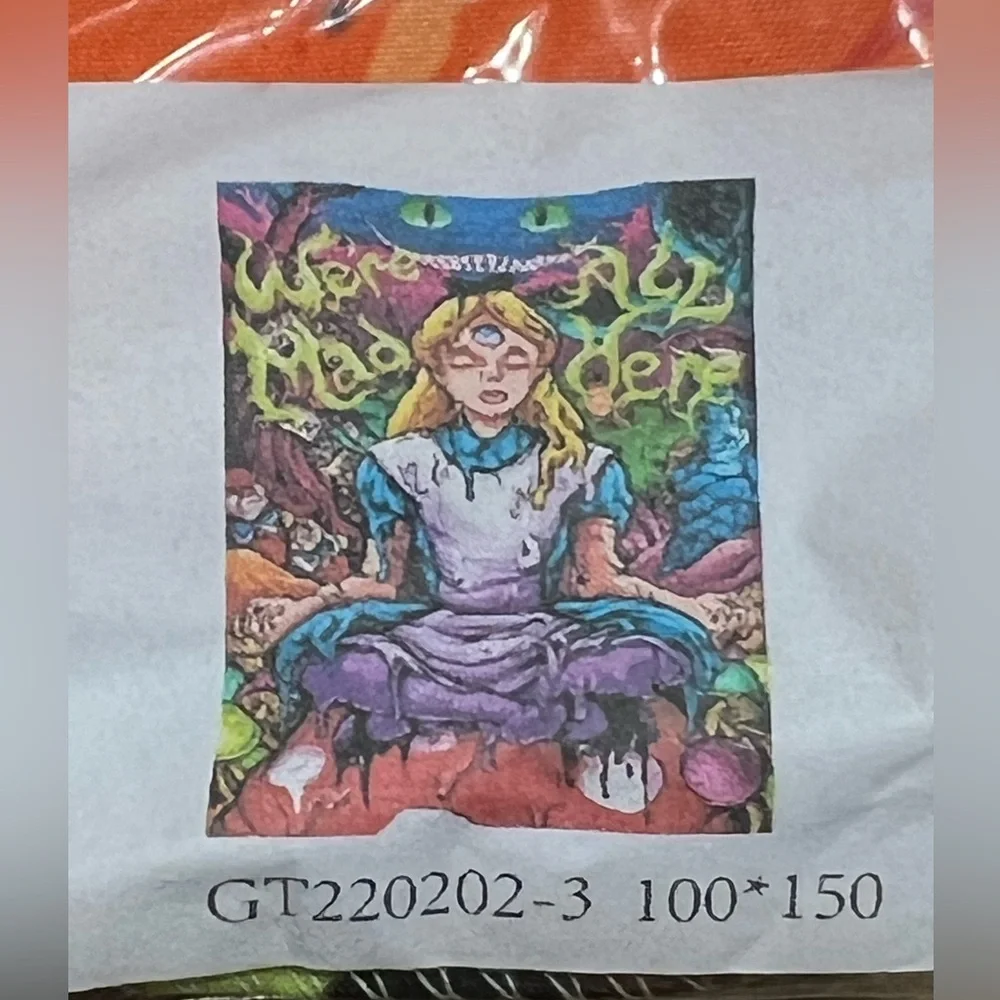 “We’re All Mad Here” Alice in Wonderland Wall Tapestry – 100x150 cm